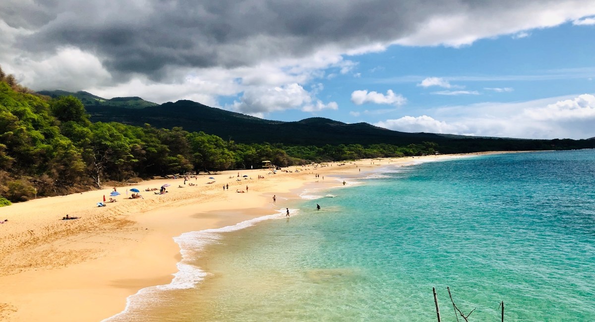 Family-friendly beach in Kīhei, South Maui