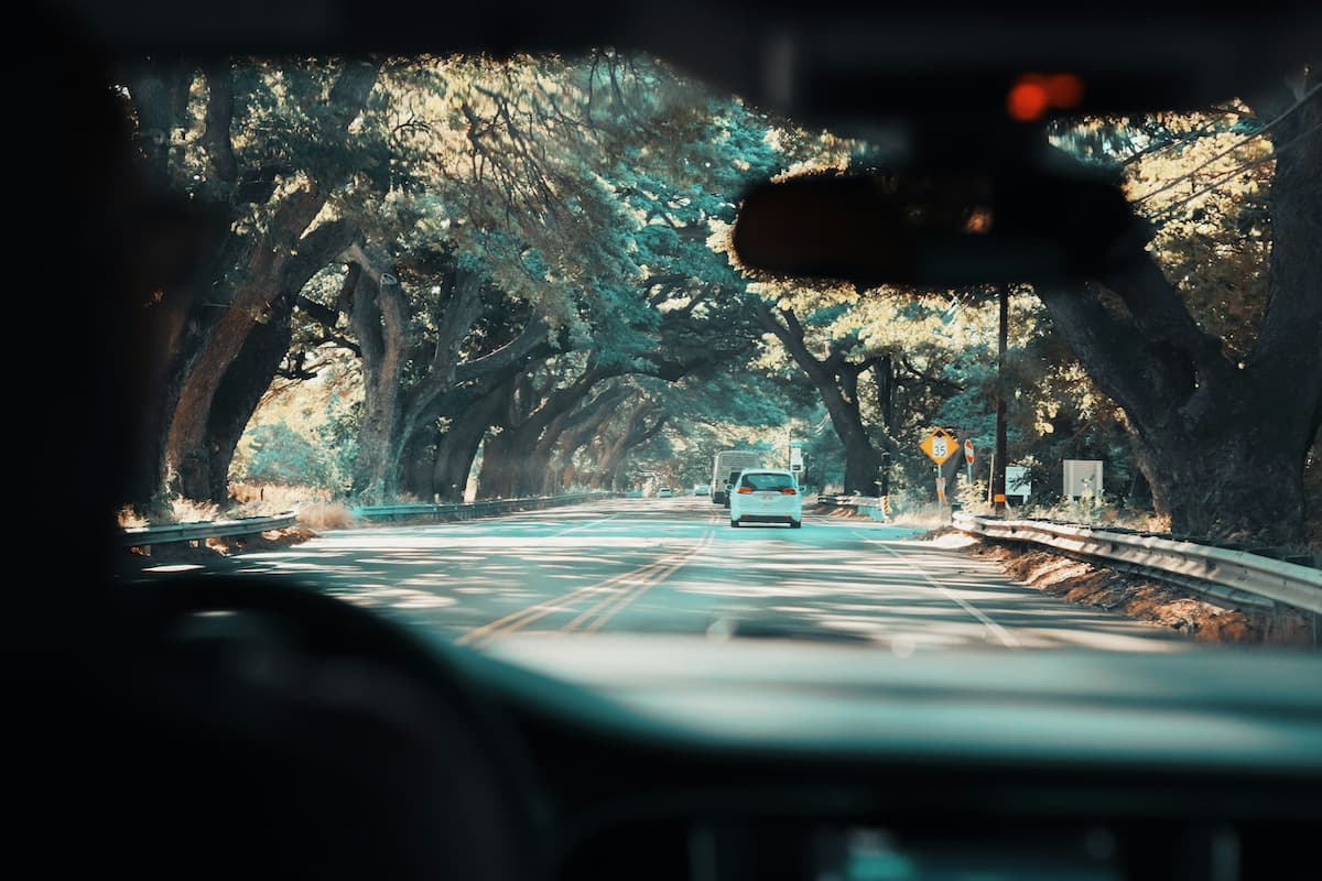 Driving in Road to Hāna in Maui