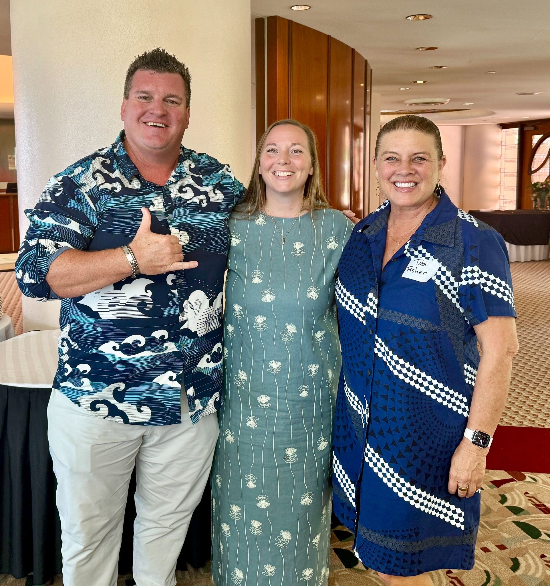 Jeremy Stice with Caitlin Miller and Tobi Fisher